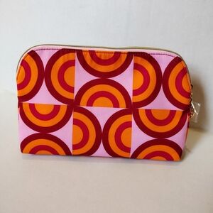 Estee Lauder Geometric and Floral Pattern Makeup Bag